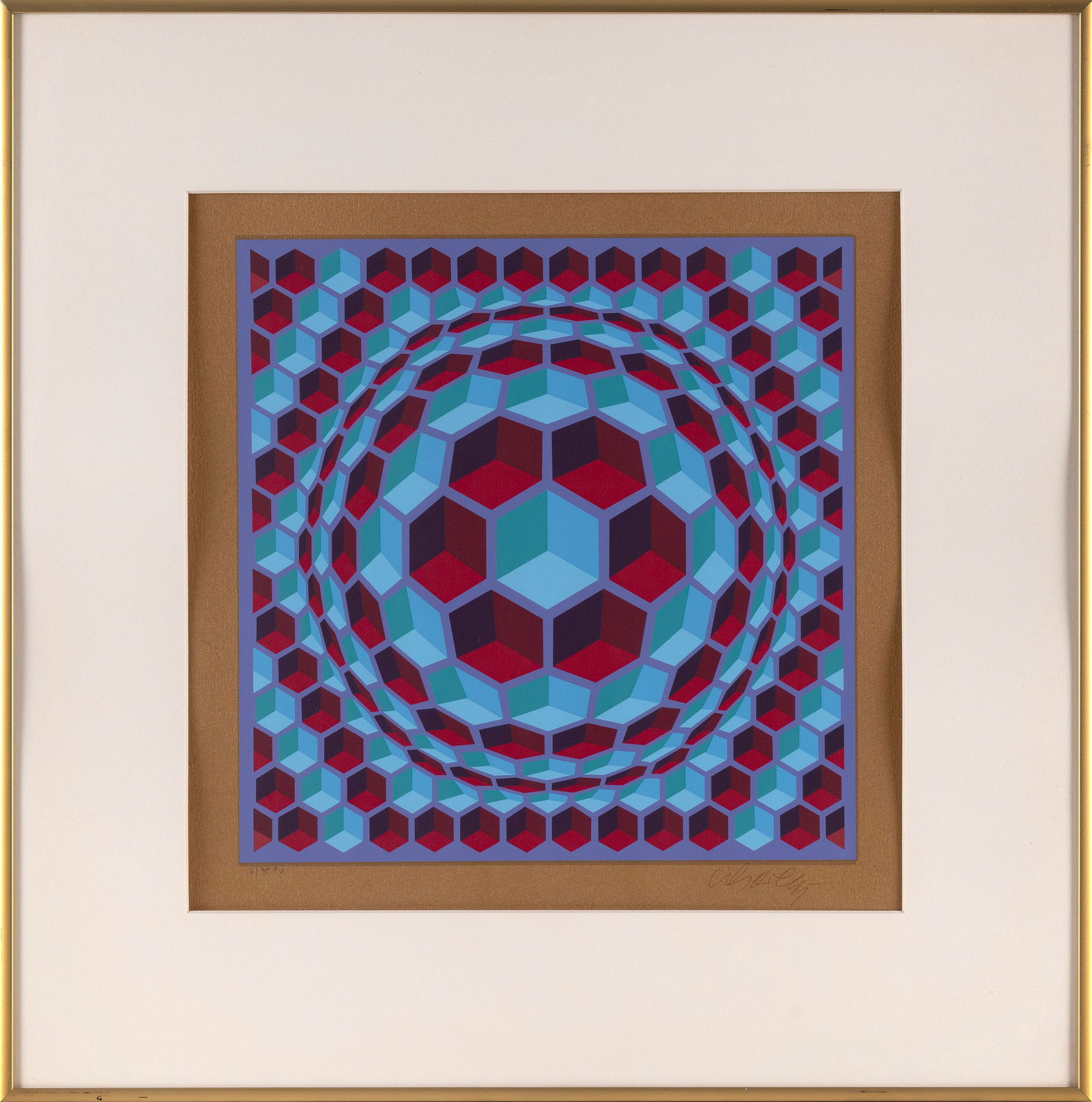 VICTOR VASARELY (France/Hungary, 1906-1997), Two color screenprints (1 of 5)