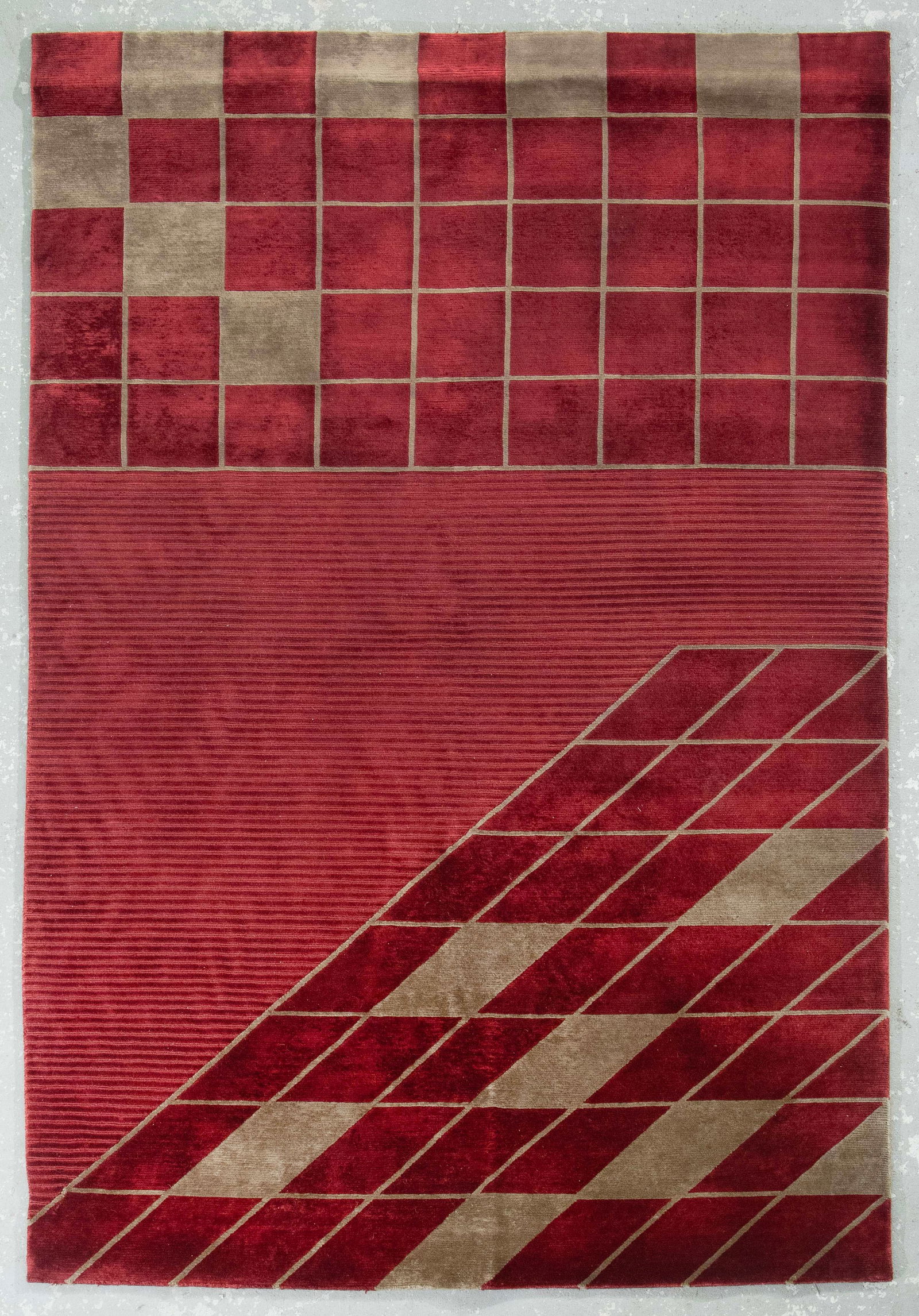 CONTEMPORARY GEOMETRIC DESIGN RUG: 6'0" X 8'9" (1 of 1)