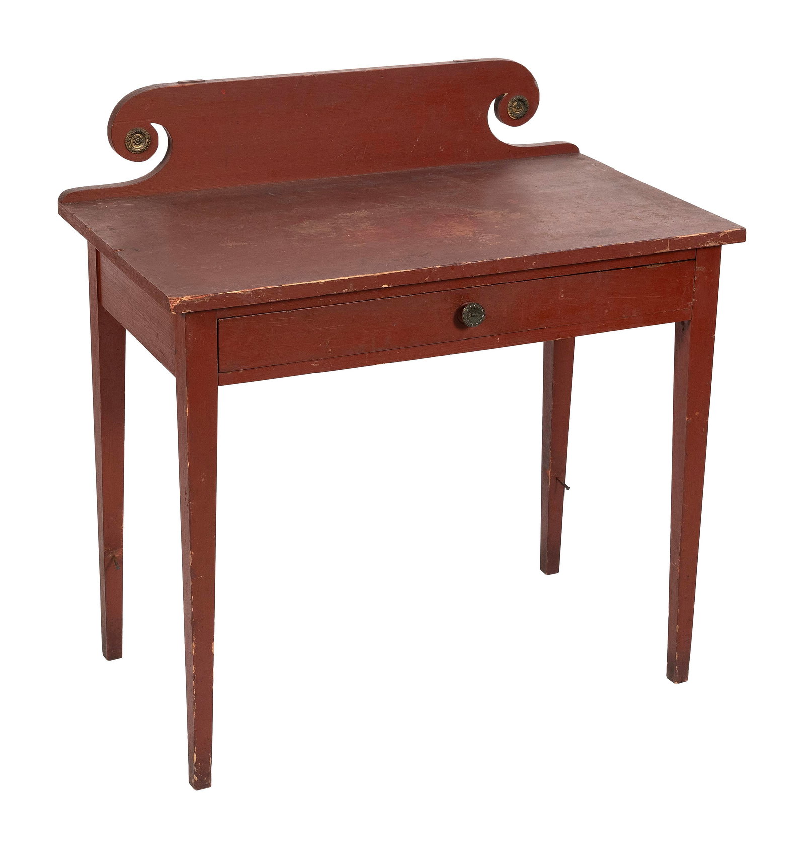 DRESSING TABLE New England, First Half of the 19th Century Height 36". Width 34". Depth 19.75". (1 of 3)