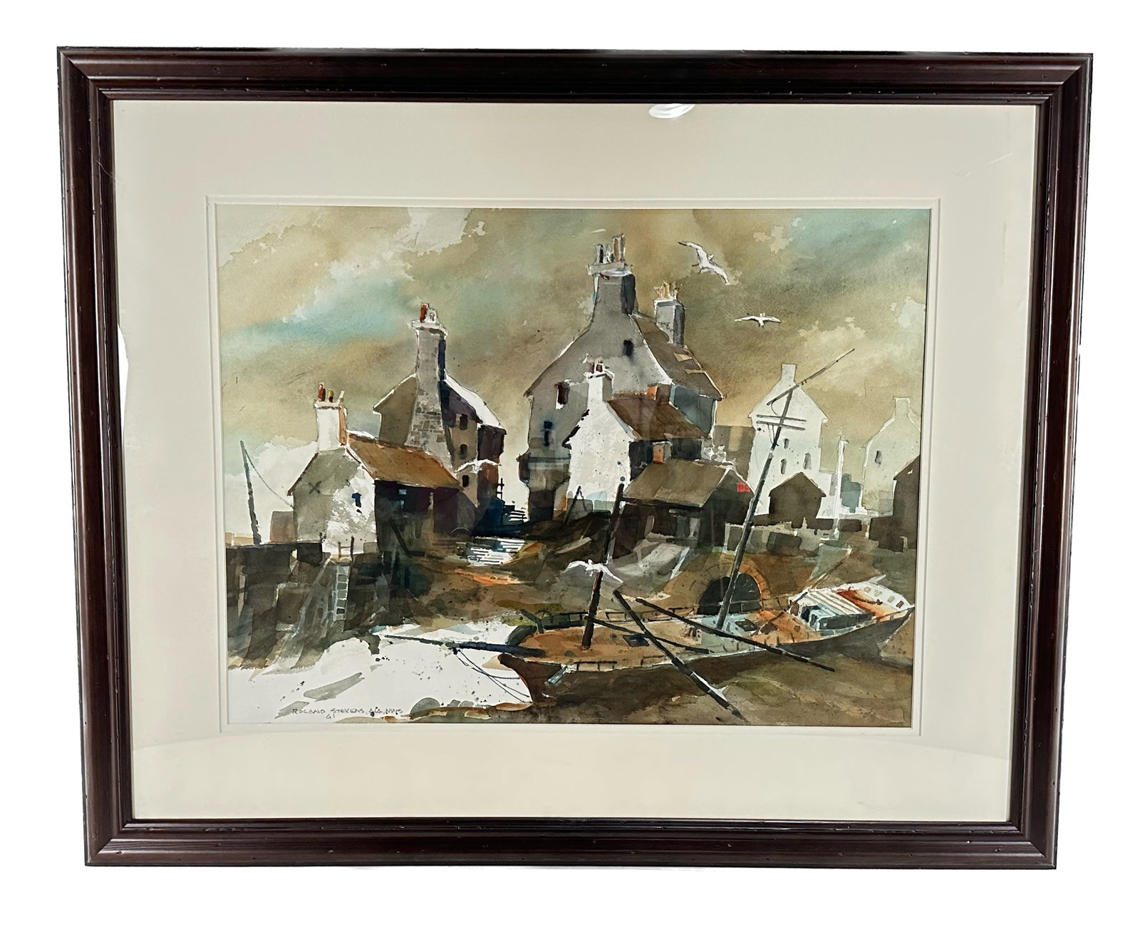 ROLAND E. "CHIP" STEVENS III (New York, 1940-), "Low Tide Secret"., Watercolor, 17" x 23" sight. (1 of 1)