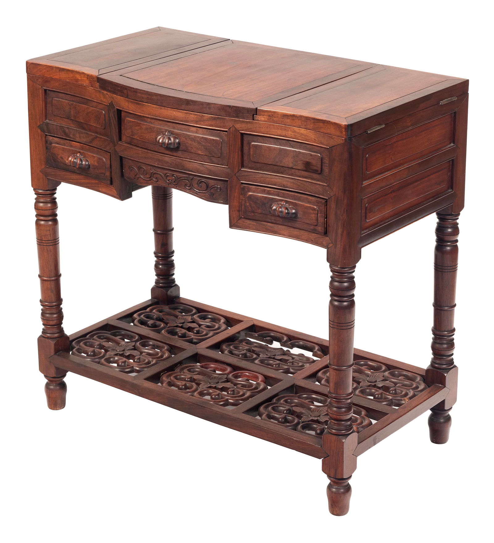 CHINESE ROSEWOOD VANITY 20th Century Height 31.5". Width 32". Depth 18". (1 of 1)