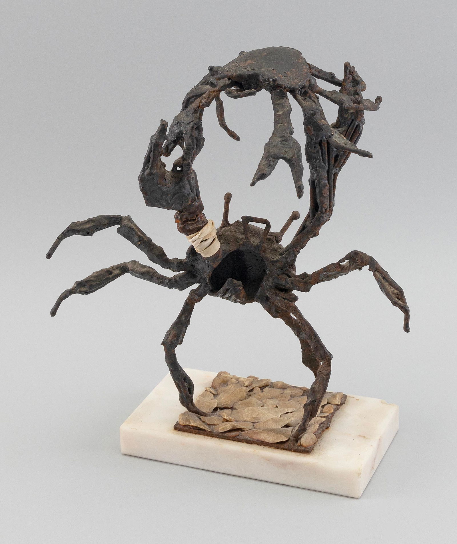 JOHN W. KEARNEY (Illinois/Nebraska, 1924-2014), Two crabs, Bronze, height 11". Length across claws (1 of 3)