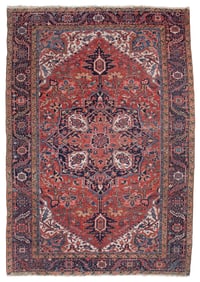 HERIZ RUG: 8'5" X 12'2" Circa 1925