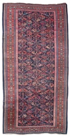 BIDJAR RUG: 7'0" X 14'0" First Quarter of the 20th Century