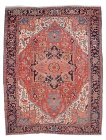 HERIZ RUG: 8'8" X 11'2" First Quarter of the 20th Century