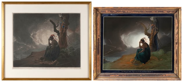 CHINESE SCHOOL (Early 19th Century,), "The Widow of an Indian Chief Watching the Arms of Her