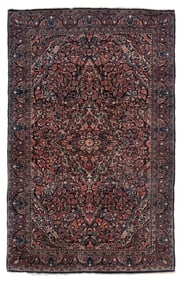 SAROUK RUG: 4'3" X 6'7" Third Quarter of the 20th Century