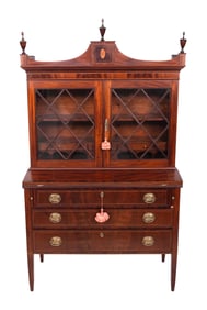 FEDERAL SECRETARY America, Early 19th Century Height 69". Width 43". Depth 19.25".