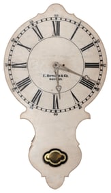 E. HOWARD & CO. NO. 17 MARBLE DIAL WALL CLOCK Boston, Circa 1875 Height 43". Width 24.5".