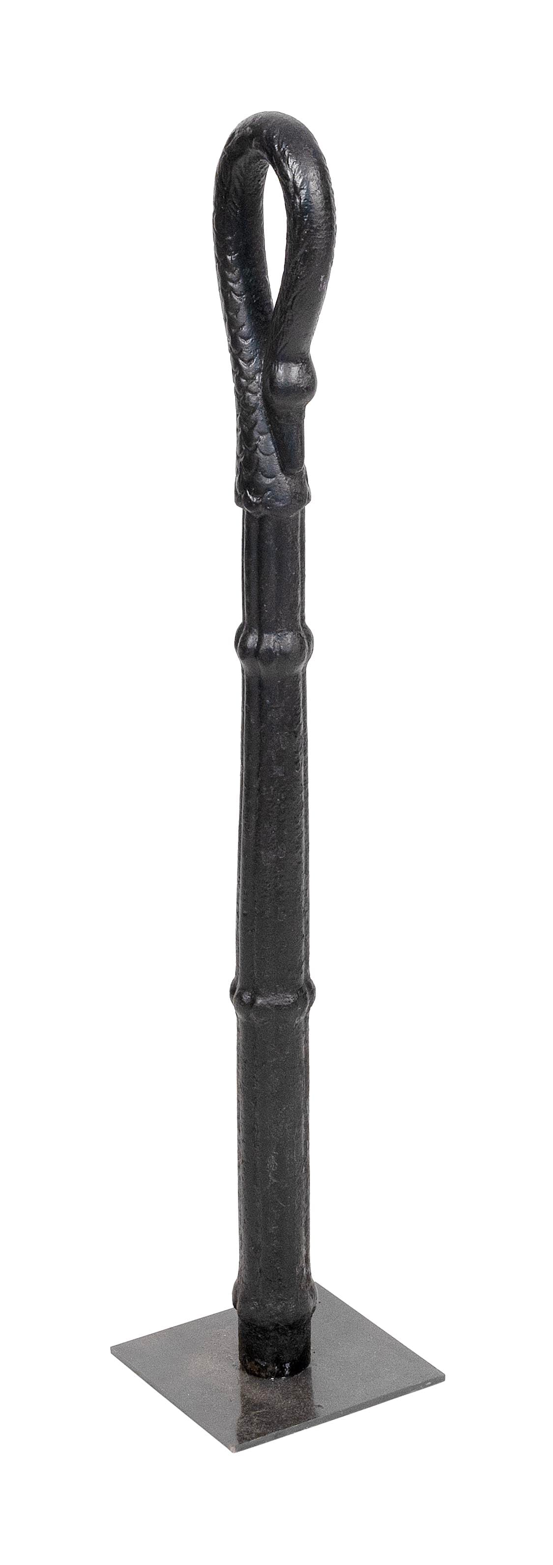 RARE SWAN-FORM HITCHING POST Second Half of the 19th Century Height 42". (1 of 3)