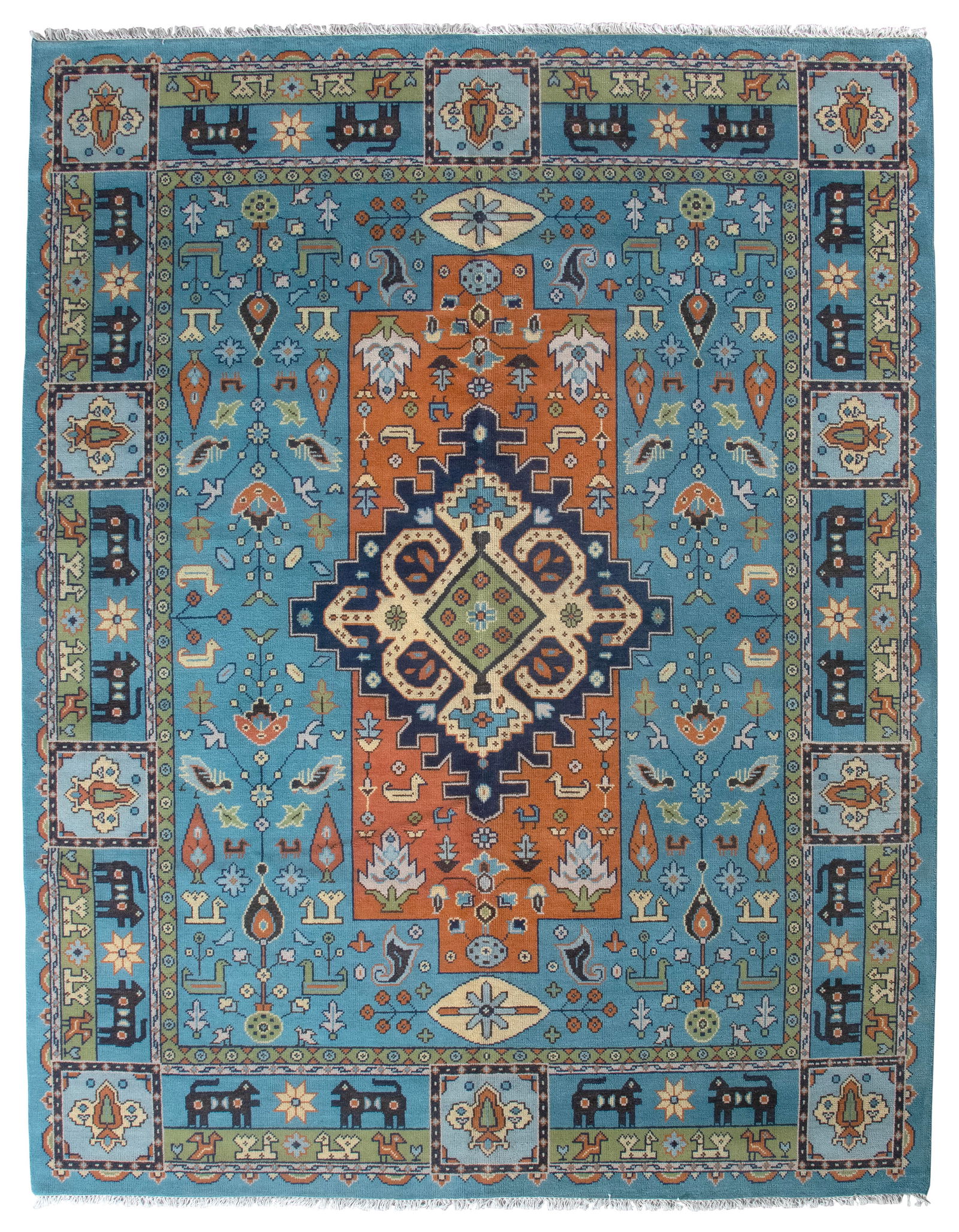 PERSIAN DESIGN RUG: 9'4" X 11'10" 21st Century (1 of 2)