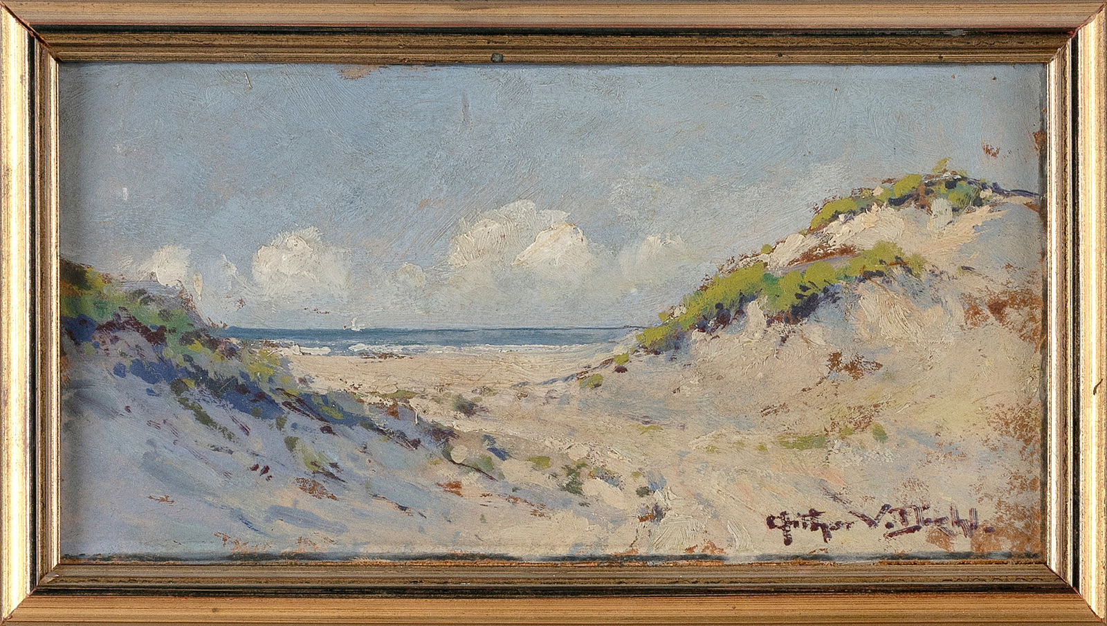 ARTHUR VIDAL DIEHL (Massachusetts/New York/England, 1870-1929), Dune scene, likely Provincetown., (1 of 2)
