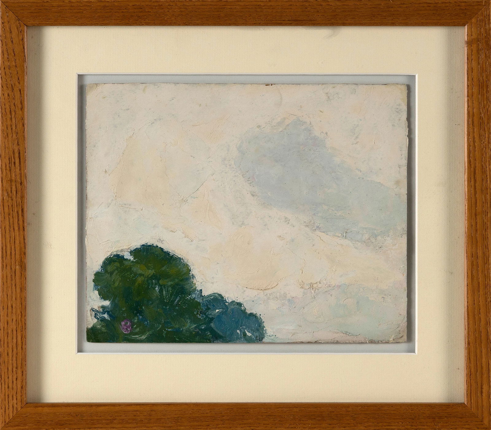 JAMES BRITTON (Connecticut, 1878-1936), "Fog Morning", Sag Harbor, New York., Oil on board, 8" x (1 of 2)