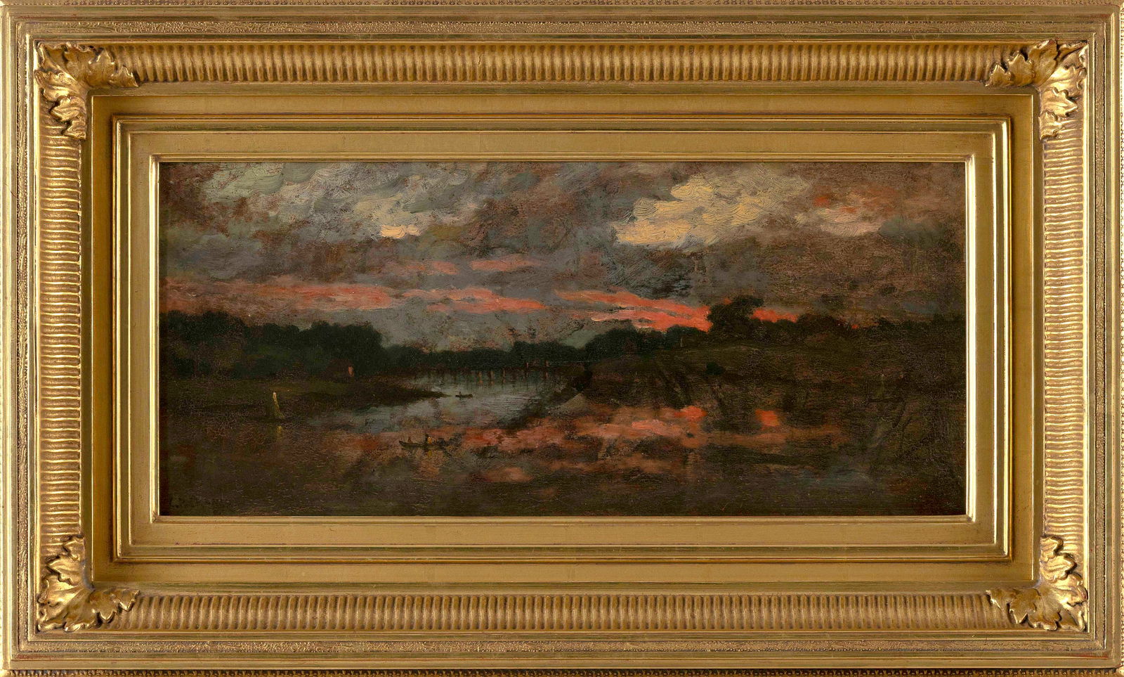 CHRISTOPER PEARSE CRANCH (Massachusetts/New York/Washington, D.C., 1813-1892), "The York River"., (1 of 2)