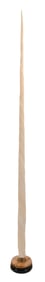 * LARGE NARWHAL TUSK Length approx. 81.5". On contemporary stand.