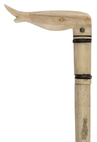 NAUGHTY NELLIE CANE 19th Century Length 32.75".