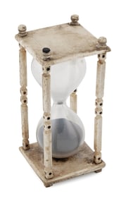 BONE HOURGLASS Late 18th/Early 19th Century Height 8". Width 3.5".