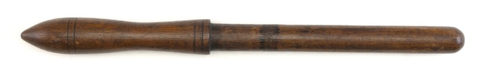 WOODEN BELAYING PIN FROM THE BARK "SUNBEAM" Late 19th/Early 20th Century Length 20.25".