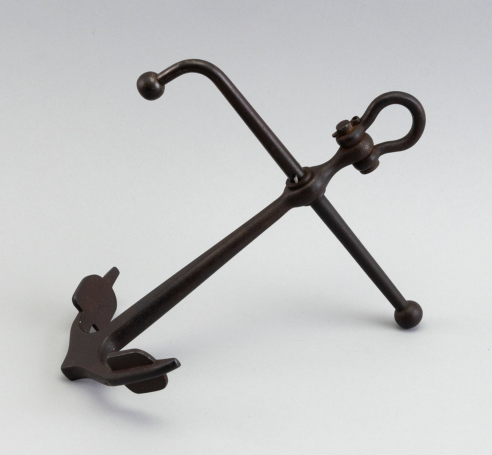 SALESMAN'S SAMPLE BRONZE ANCHOR Late 19th Century Height 9". Width 8".: SALESMAN'S SAMPLE BRONZE ANCHOR Late 19th Century Stamped "Compt's of J.A.B. Smith". Height 9". Width 8".