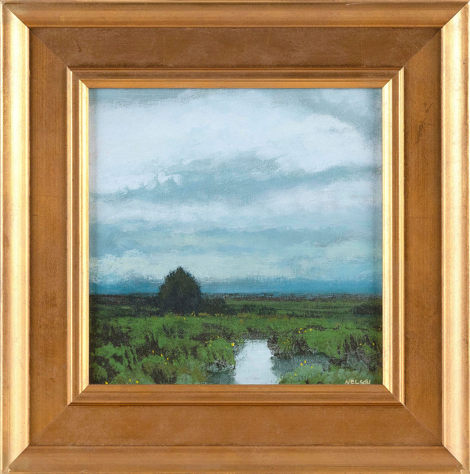 WILLIAM NELSON (Massachusetts, Contemporary), "New England Pastoral", Rhode Island, 2018., Oil on (1 of 2)