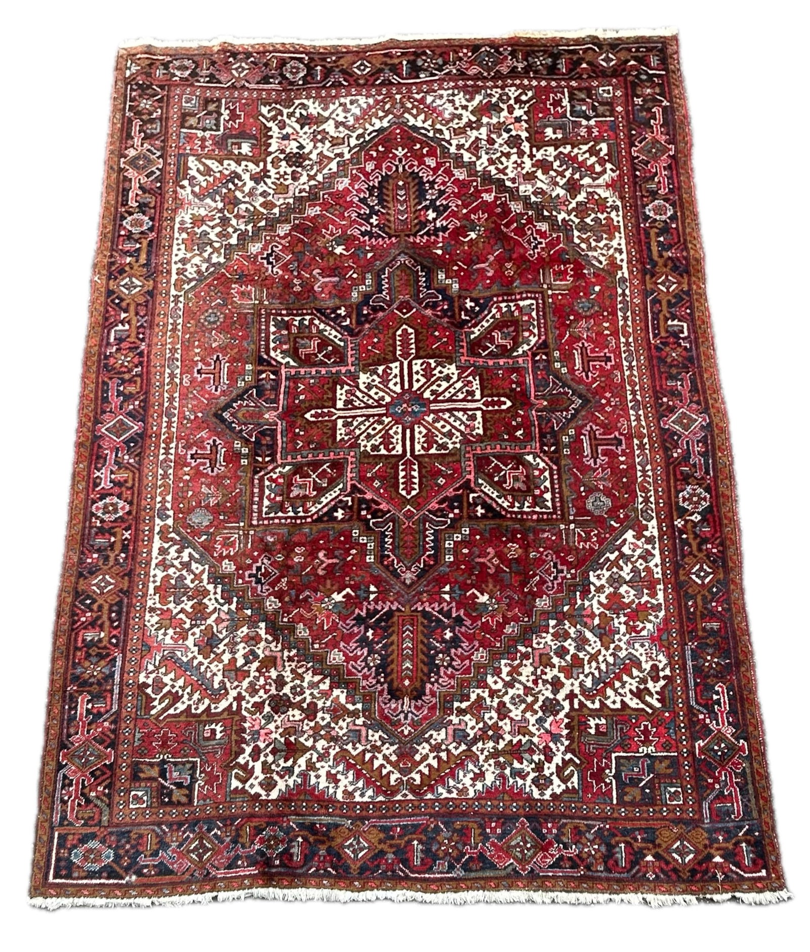 PERSIAN HERIZ CARPET - 8'8" x 11'8": PERSIAN HERIZ CARPET - 8'8" x 11'8"