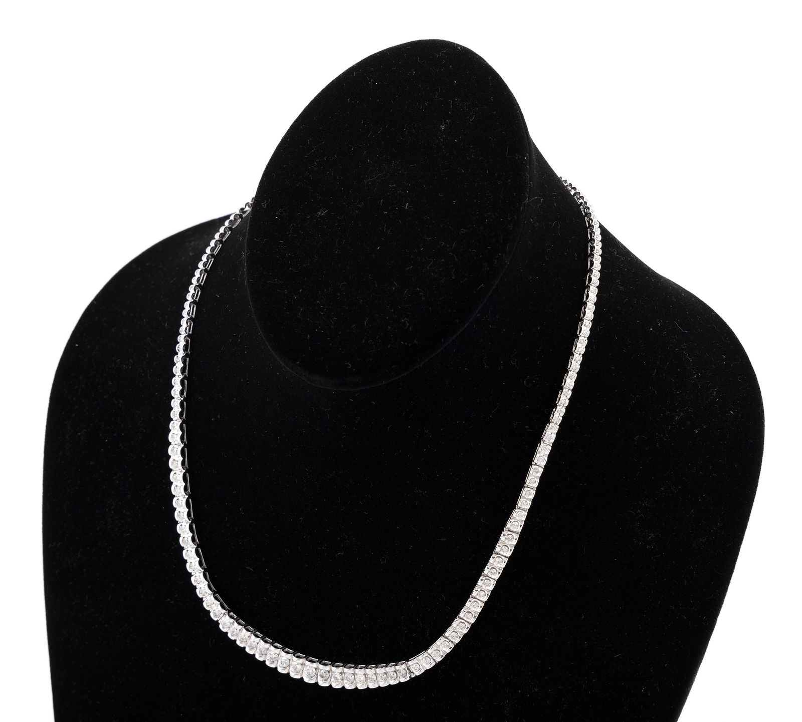 14KT WHITE GOLD AND DIAMOND NECKLACE Approx. 16.91 total dwt. (1 of 1)