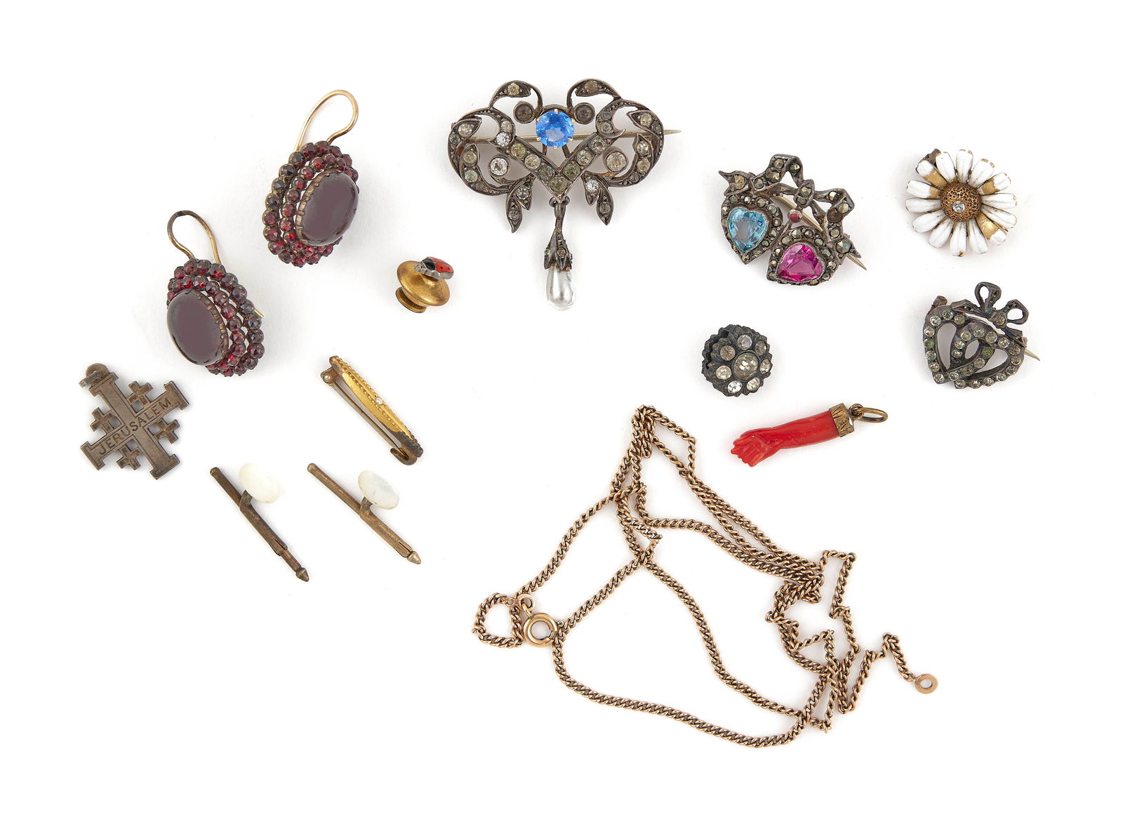 FOURTEEN PIECES OF ASSORTED FASHION JEWELRY (1 of 1)