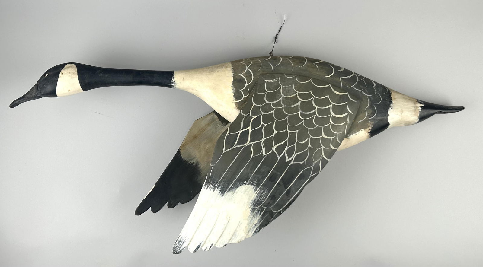 PAUL WHITE CARVED CANADA GOOSE Cape Cod, Contemporary Length 33". (1 of 3)