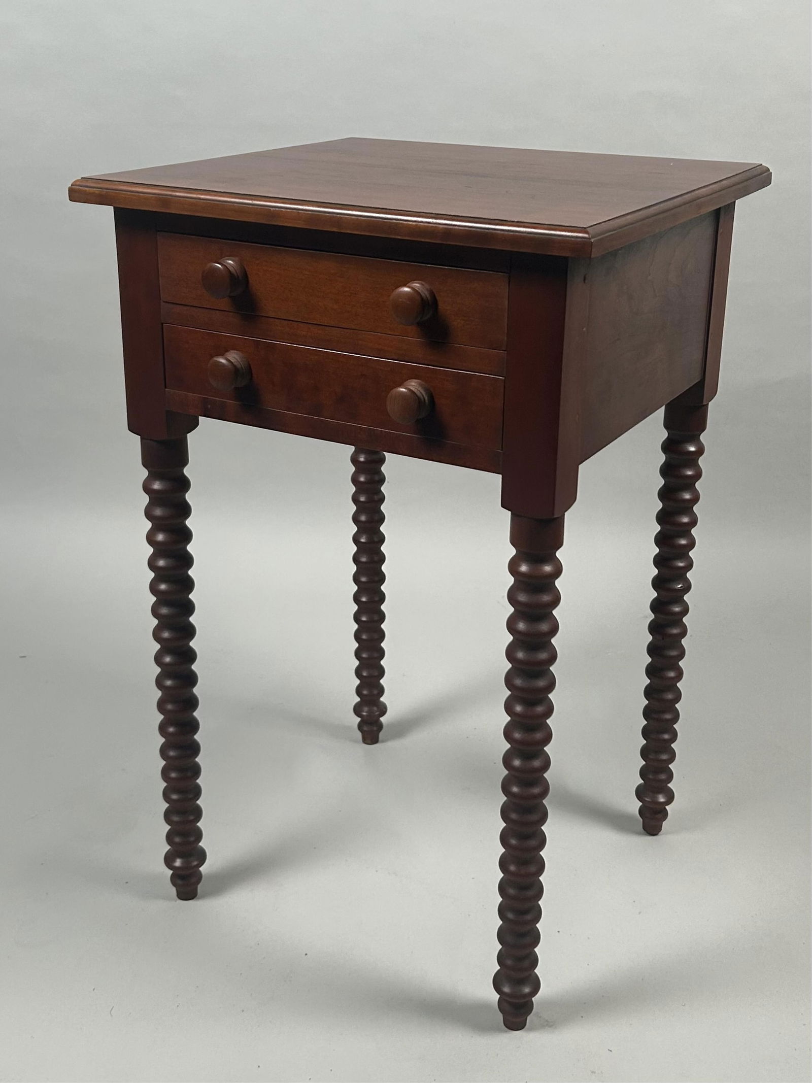 ELDRED WHEELER TWO-DRAWER CHERRY STAND Massachusetts, Late 20th Century (1 of 3)
