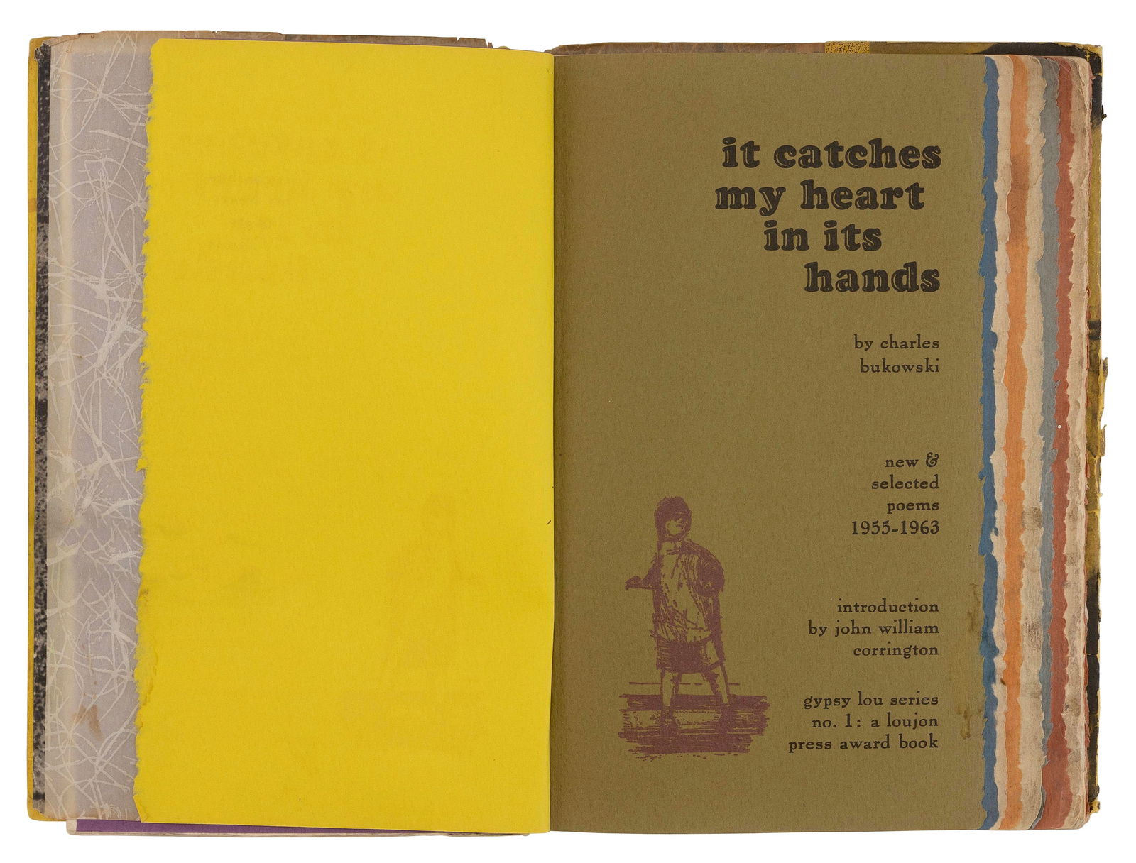 VOLUME OF POETRY BY CHARLES BUKOWSKI 10" x 7.5". (1 of 7)