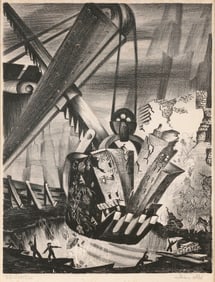 WILLIAM PARKER ABBE (New York/Massachusetts, 1916-1983), "Excuvation [sic]", circa 1950.,