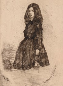 JAMES ABBOTT MCNEILL WHISTLER (Massachusetts/England/France, 1834-1903), "Annie Haden", 1858.,