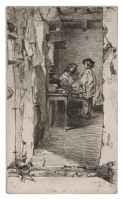JAMES ABBOTT MCNEILL WHISTLER (Massachusetts/England/France, 1834-1903), "The Rag Pickers, Quartier