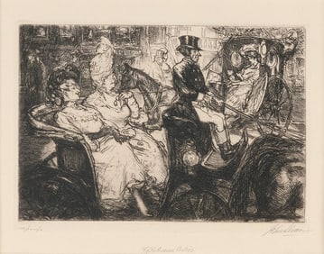 JOHN FRENCH SLOAN (New York/New Mexico/New Hampshire, 1871-1951), "Fifth Avenue Critics"., Etching,