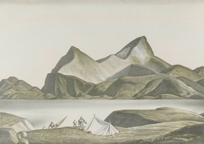 ROCKWELL KENT (New York, 1882-1971), "Sermilik Fjord", 1931., Color lithograph, 13.25" x 18.75".
