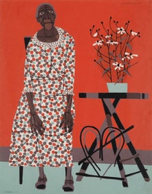 ROBERT GWATHMEY (New York/Virginia, 1903-1988), "Farmer's Wife" (The Grandmother), 1954., Color