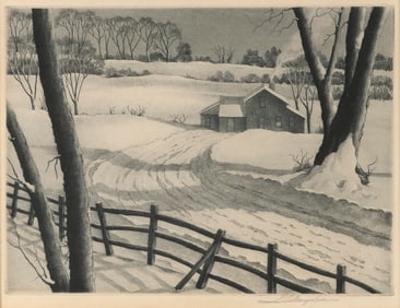SAMUEL L. MARGOLIES (New York, 1897-1974), "Silent Symphony", circa 1940., Aquatint and engraving,