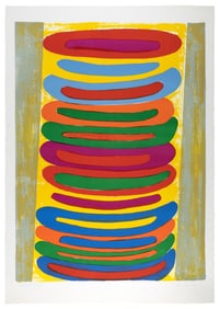 SIR TERRY FROST (England, 1915-2003), Zebra, 1972., Color lithograph on BFK Rives paper, 31" x