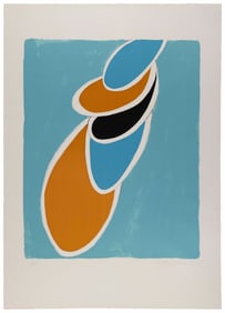 SIR TERRY FROST (England, 1915-2003), Ice Blue, 1972., Color lithograph on BFK Rives paper, sheet