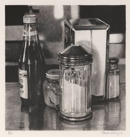 RALPH LADELL GOINGS (California, 1928-2016), American Diner (Still Life)., Lithograph on paper,