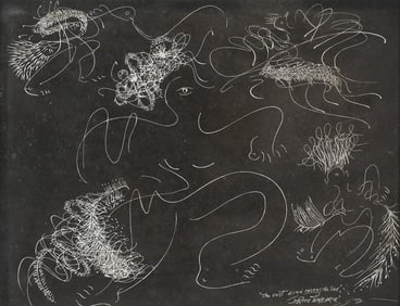 IRENE RICE PEREIRA (New York/Massachusetts/Spain, 1902-1971), "The East Wind Carries the Seed".,