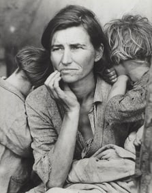 DOROTHEA LANGE (California/New Jersey, 1895-1965), "Migrant Mother", 1936., Gelatin silver print,