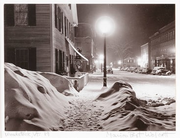 MARION POST WOLCOTT (California/New York/New Jersey, 1910-1990), "Woodstock, Vt.", 1940.,
