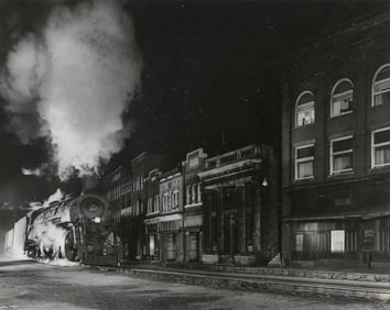 O. WINSTON (OGLE) LINK (New York/Virginia, 1914-2001), "Main Line on Main Street, North Fork, West