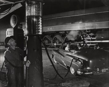 O. WINSTON (OGLE) LINK (New York/Virginia, 1914-2001), "Sometimes the Electricity Fails, Vesuvius,