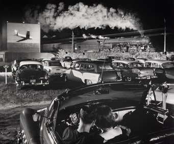 O. WINSTON (OGLE) LINK (New York/Virginia, 1914-2001), "Hot Shot East Bound at Laeger, WV", 1956.,