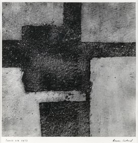 AARON SISKIND (Rhode Island/Illinois, 1903-1991), "Paris 26", 1977., Silver print, image 10" x 10".