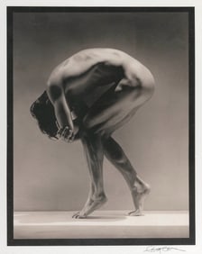 GREG GORMAN (Kansas/California, 1949-), "Tony Ward (Bent Over)", circa 1990., Gum platinum print,