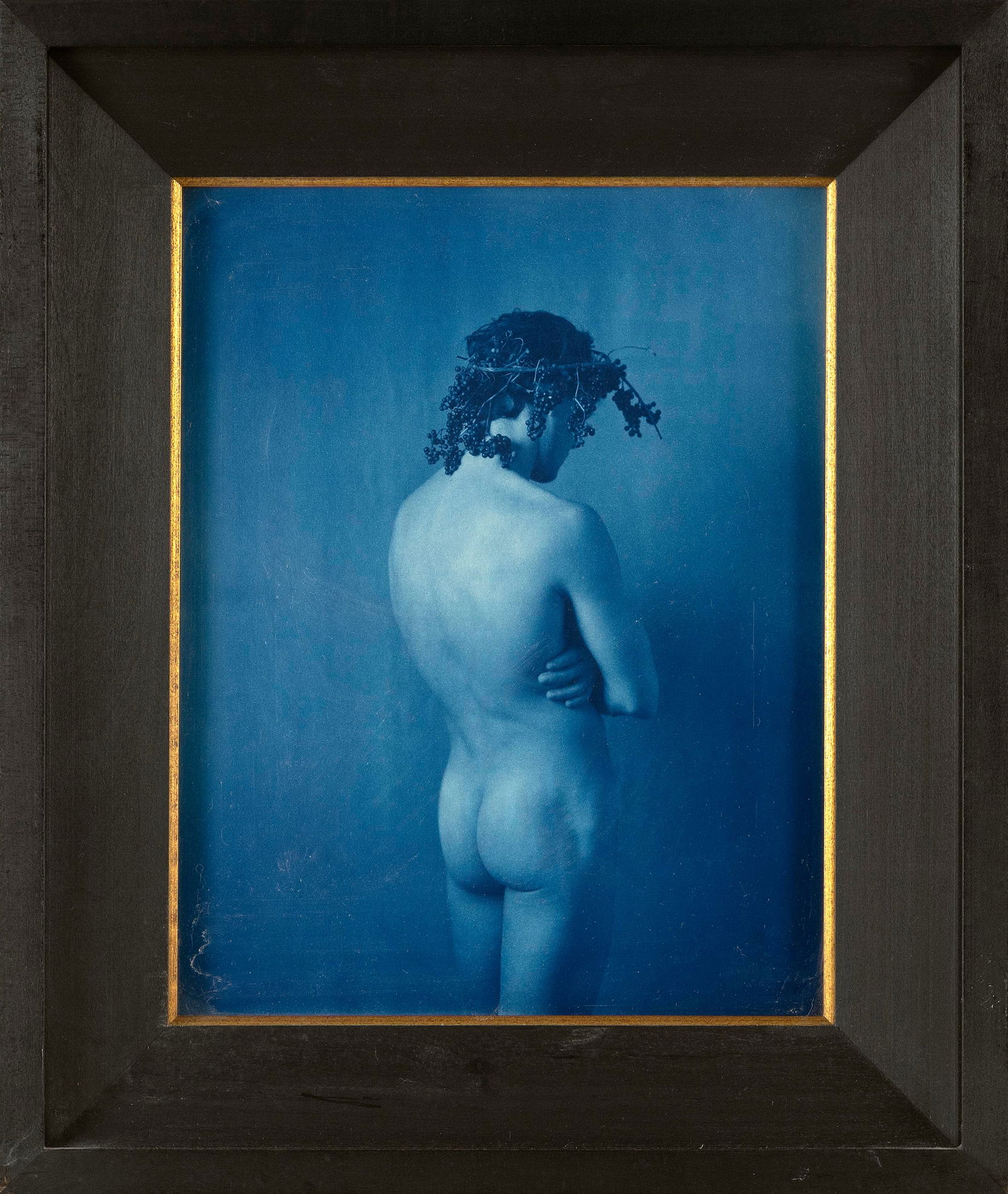 JOHN PATRICK DUGDALE (New York, 1960-), "Bacchus in Repose", 1997., Cyanotype, 13.25" x 10.25". (1 of 3)