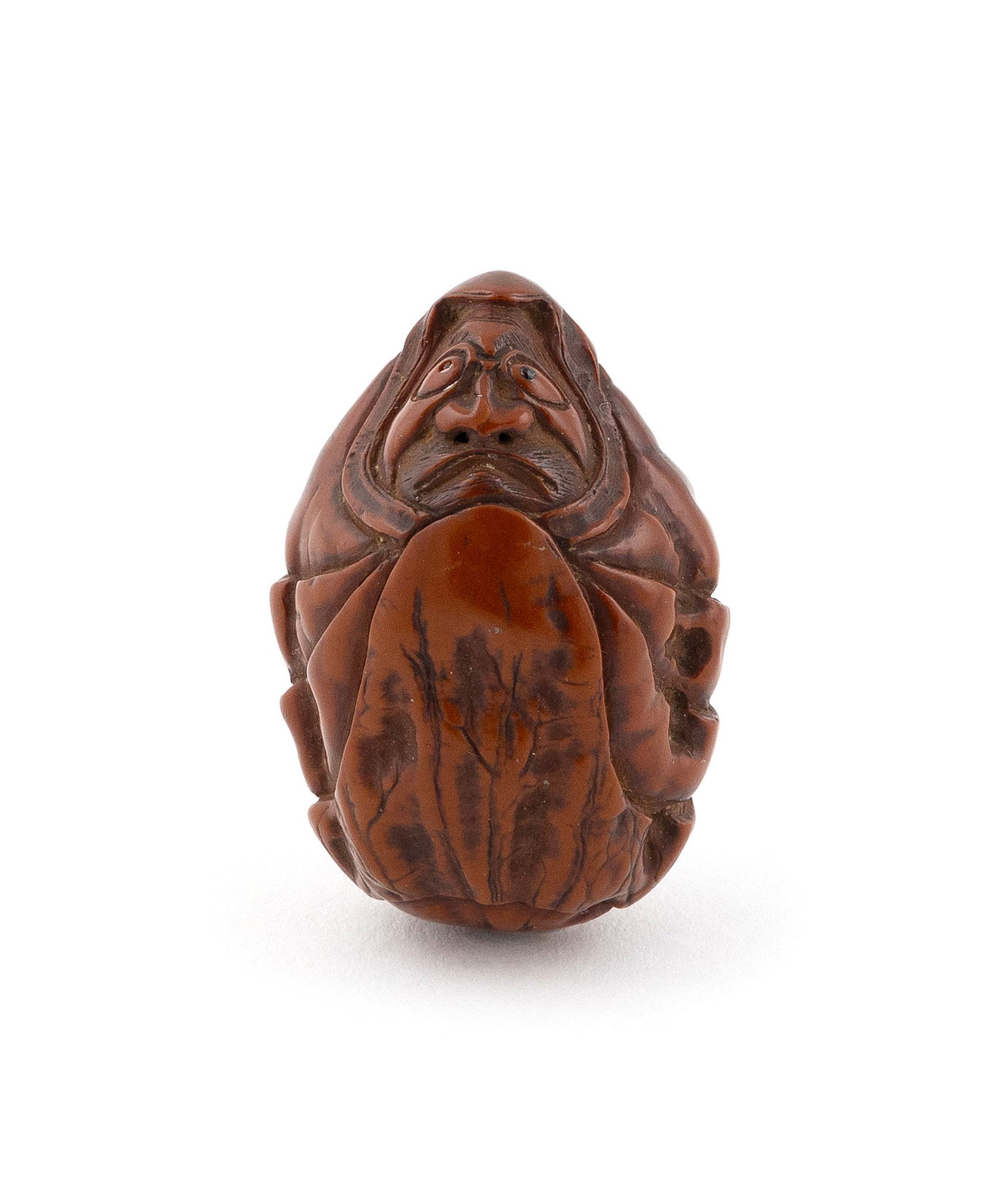 JAPANESE CARVED WOOD NETSUKE 19th Century Height 1.25". (1 of 6)